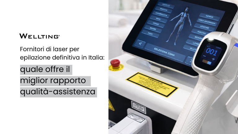 laser led e la scritta fornitori di laser per epilazione definitiva in italia