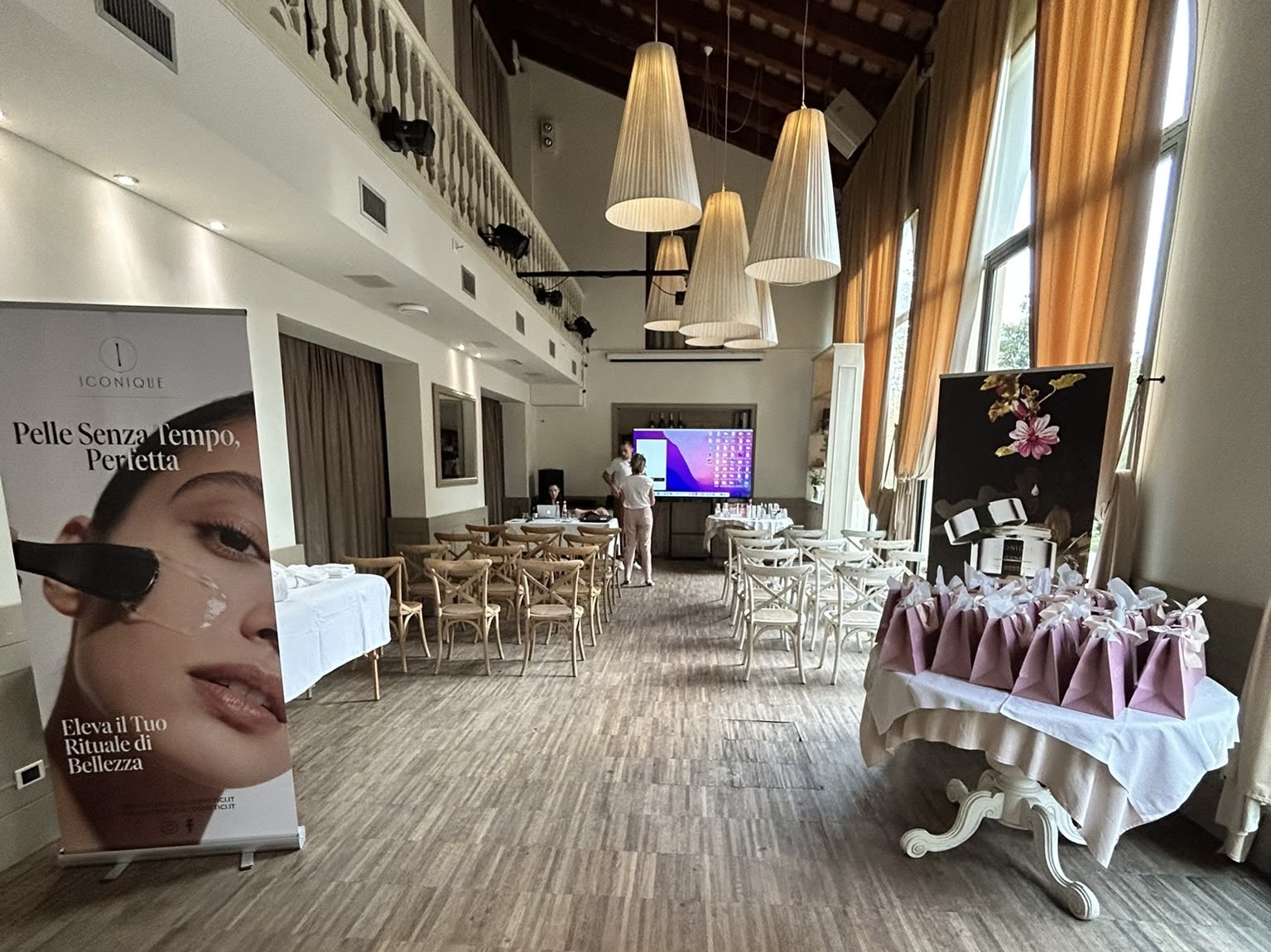 aula per la giornata di formazione su peeling chimici Iconique