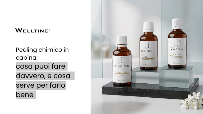tre peeling chimici iconique su una teca di vetro: cosa puoi fare davvero e che risultati puoi ottenere