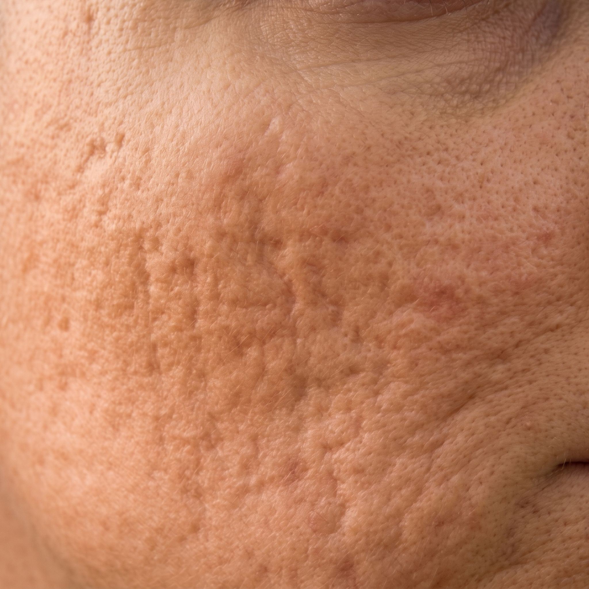 Cicatrici da acne e trama cutanea irregolare