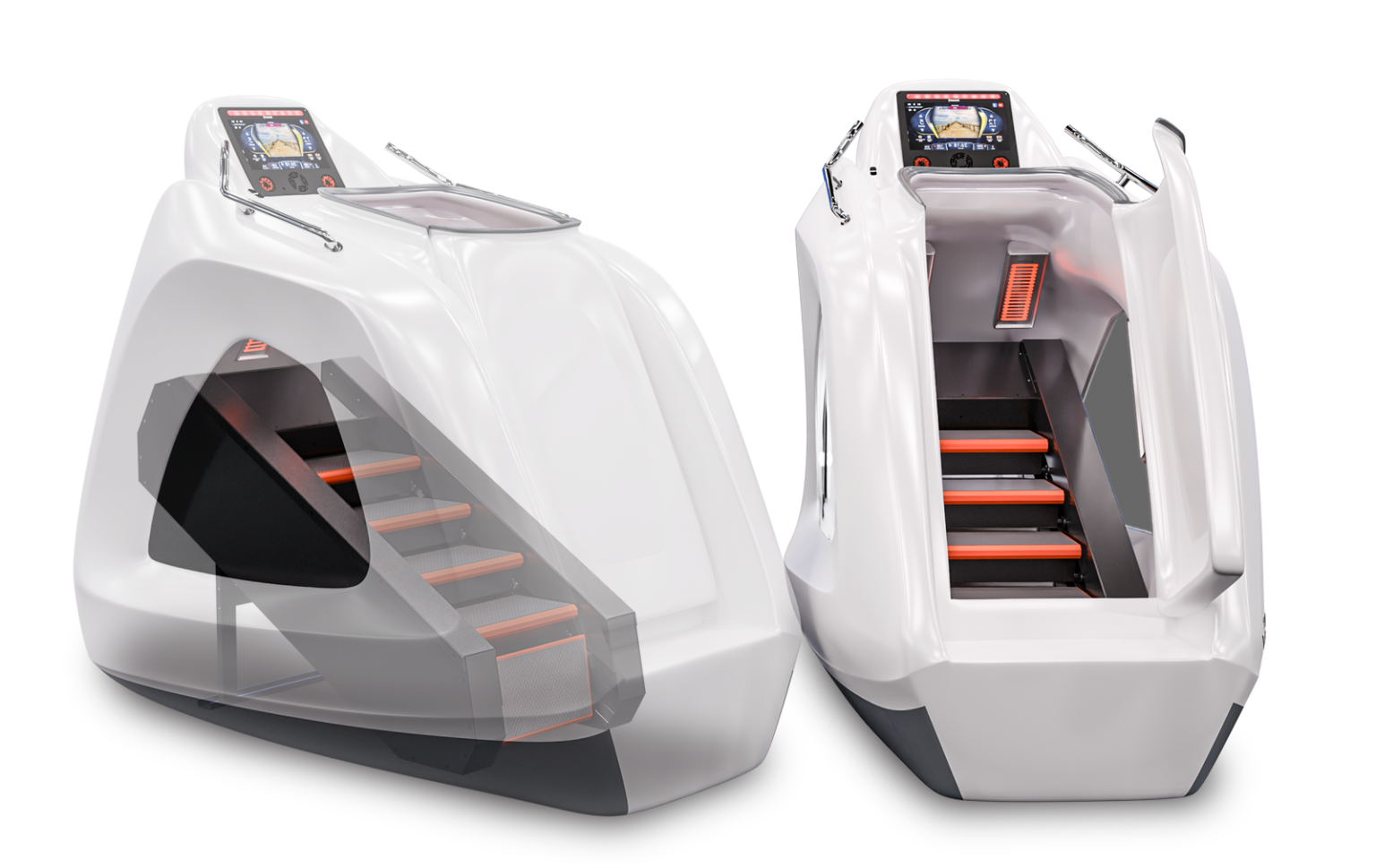 MAGIC STEP INFRARED, capsula con scale da allenamento, vuoto e infrarossi