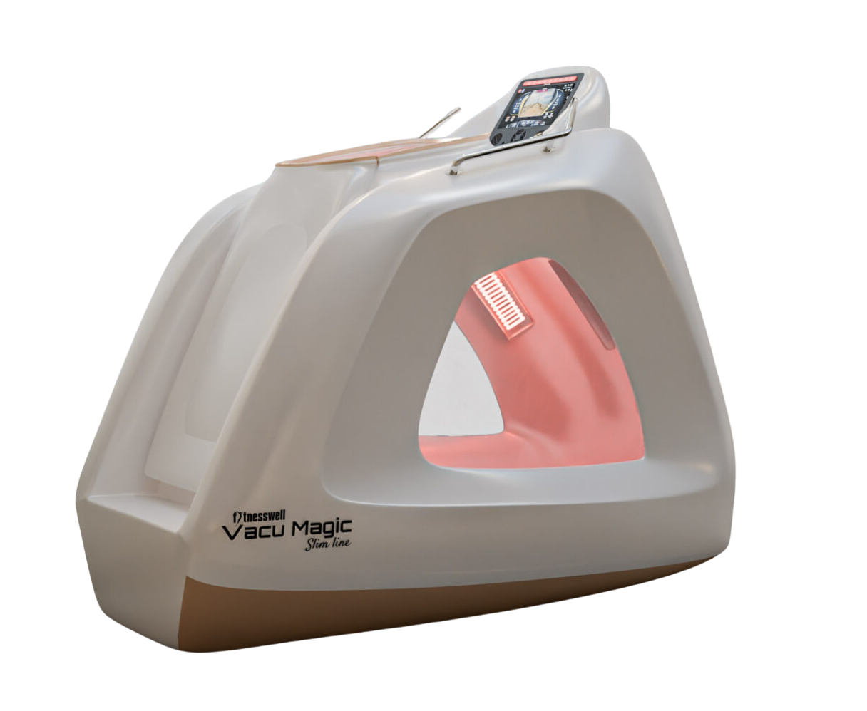VACU MAGIC SLIM LINE, capsula con vuoto e infrarossi per allenamento in depressione